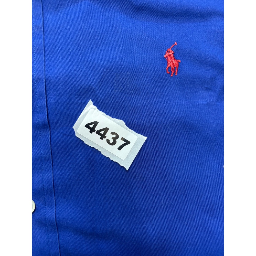 Ralph Lauren Blake Men's Blue 100% Cotton Button Down Shirt Big & Tall‎ XL - Picture 6 of 6